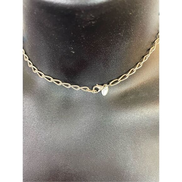 Lia Sophia Silver Tone Turquoise Y Drop Necklace - Picture 4 of 5